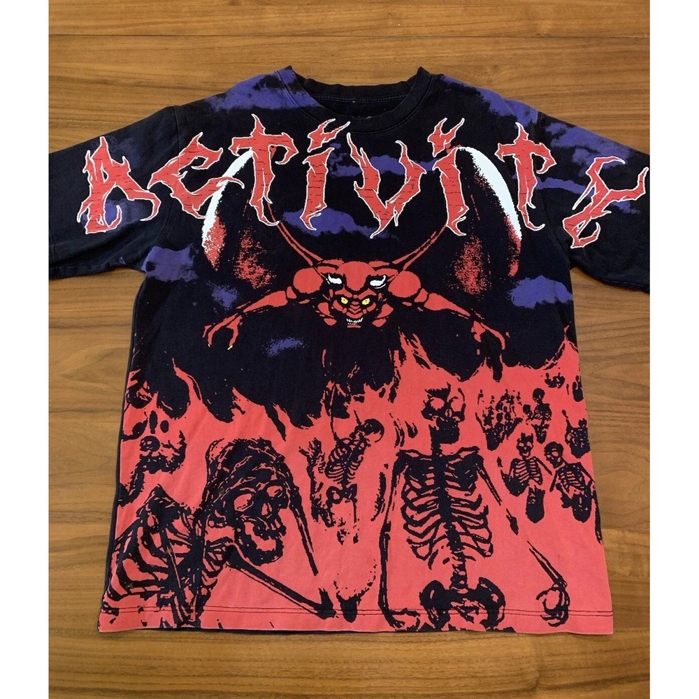 Activity LA Fallen Angel Graphic T Shirt Mens L Devil Hell Streetwear Grunge
